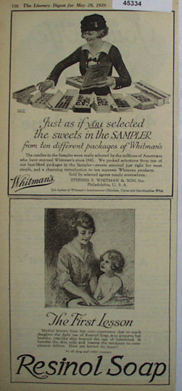 Resinol Soap 1920 Ad.