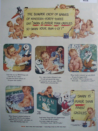 Swan Soap 1943 Ad