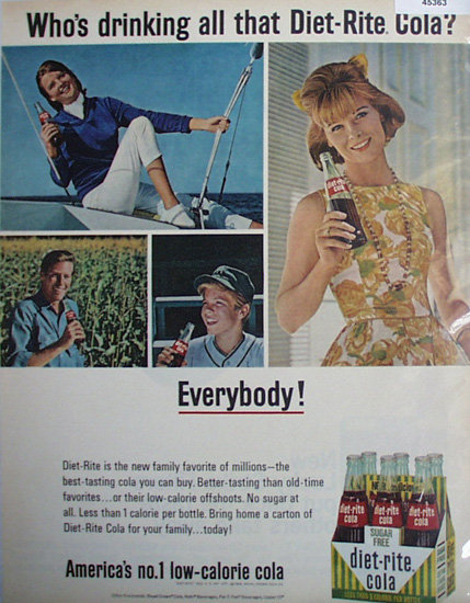 Diet Rite Cola 1965 Ad