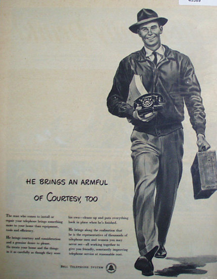 Bell Telephone System 1949 Ad.