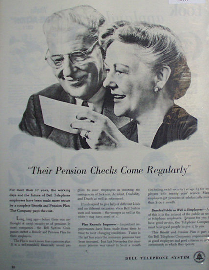 Bell Telephone System 1950 Ad.
