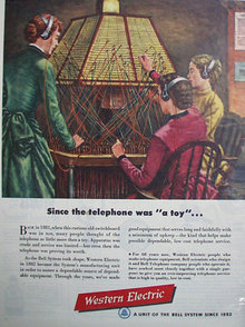 Western Electric Bell System 1950 Ad.