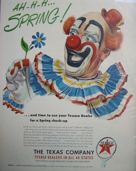 Texaco Dealers 1950 Ad.