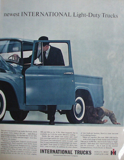 International Light Duty Trucks 1963 Ad.