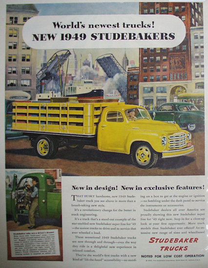 Studebaker Trucks 1948 Ad.