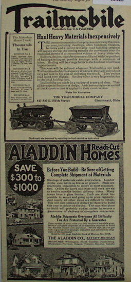 Trailmobile Motorless Motor Truck 1920 Ad.