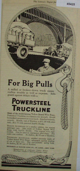Powersteel Truckline 1920 Ad.