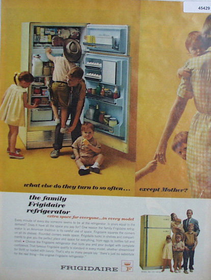 Frigidaire Refrigerator 1963 Ad.
