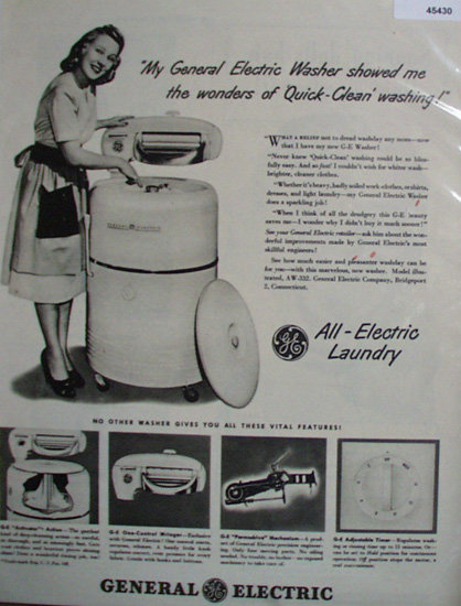 General Electric Washer 1948 Ad