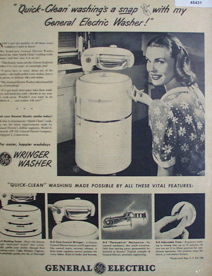 General Electric Washer 1948 Ad