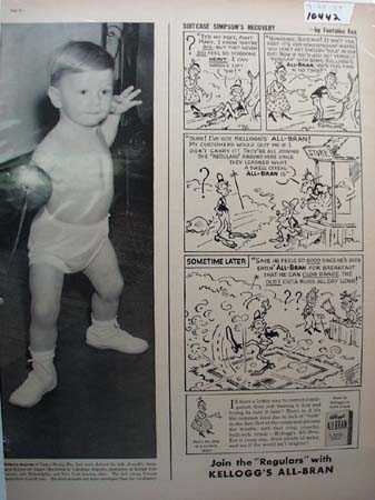 Kellogg's All-Bran Suitcase Simpson Ad 1937