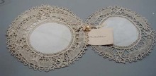 Victorian Doily set with original calling card