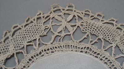 Victorian Doily set with original calling card