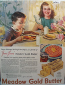 Meadow Gold Butter Healthy Breakfast Ad 1935