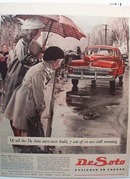 DeSoto Car Rain or Shine Ad 1945