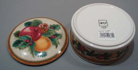 Mikasa Holiday Fruit covered Jar