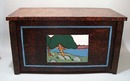Arts and Crafts Movement Burned design chest
