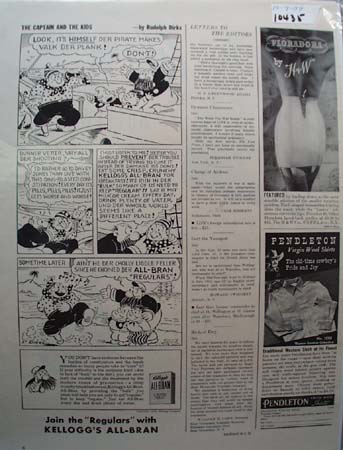 Kellogg's All-Bran Walk The Plank Ad 1939
