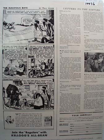 Kellogg's All Bran Mountain Boys Ad 1939