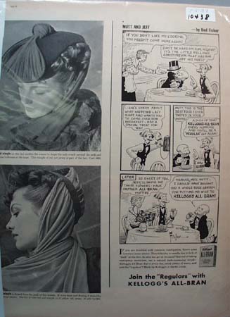Kellogg's All-Bran Muff & Jeff Cooking Ad 1939