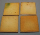 4 coaster tiles featuring Hercules, Minerva, roman soldiers