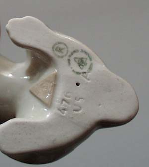 Royal Dux Bulldog #476