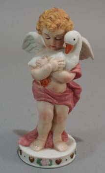 Gorham Cupid Enhancements Cupid with Duck figurine