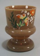 Chocolate type glass with butterfly enamel work