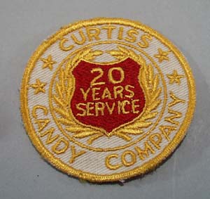 Curtiss Candy company 20 yr service patch