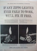 Zippo Lighter Wooster & Robertson Ad 1965