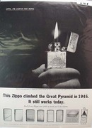 Zippo Lighter Egypt Ad 1962 This is a November 16, 1962