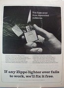 Zippo Lighter Saved Three Yachtsmen Ad 1966