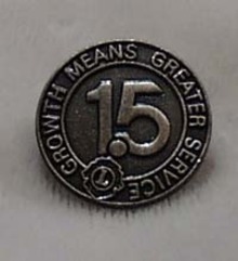 Pair of Growth means greater service Lions pin