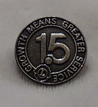 Pair of Growth means greater service Lions pin