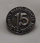 Pair of Growth means greater service Lions pin