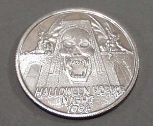 1996 Halloween Horror University Studio Coin