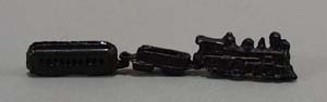 Mini metal train with 3 cars, 1