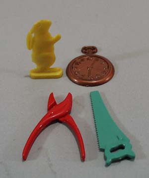 4 plastic cracker jack toys?