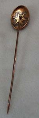 Vintage Gold stick pin with B monogram