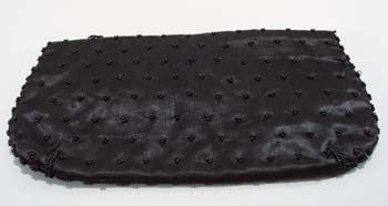 Britemode glass sequin black purse.