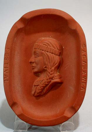 Sewer tile Sacajawea Festival ash tray