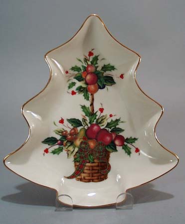 Lenox Holiday tree shaped bowl