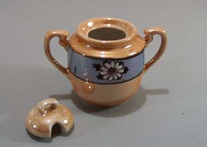 Lustre ware small sugar or condiment dish