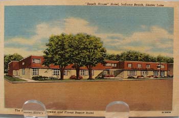 Beach House Hotel Ind. Beach Postcard