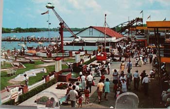 Boardwalk Indiana Beach Postcard.
