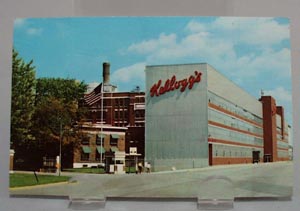 Kellogg's Bldg. Battle Creek MI Postcard