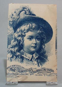 Mme Demorests Reliable patterns Trade card