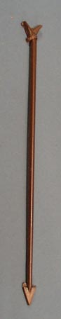 Eagle Drink Stirr stick, copper colored plastic with flying eagle