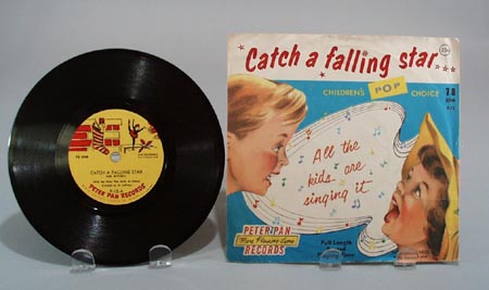Peter Pan Record 78 Catch a Falling Star P-12