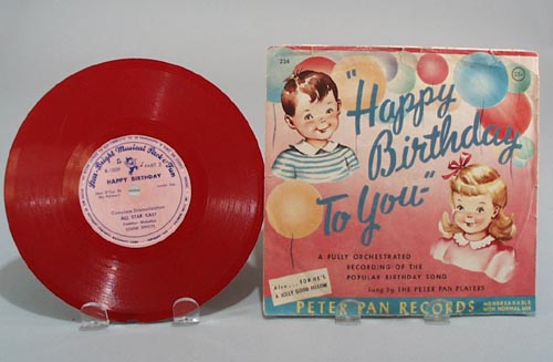 Peter Pan Record Happy Birthday #224.